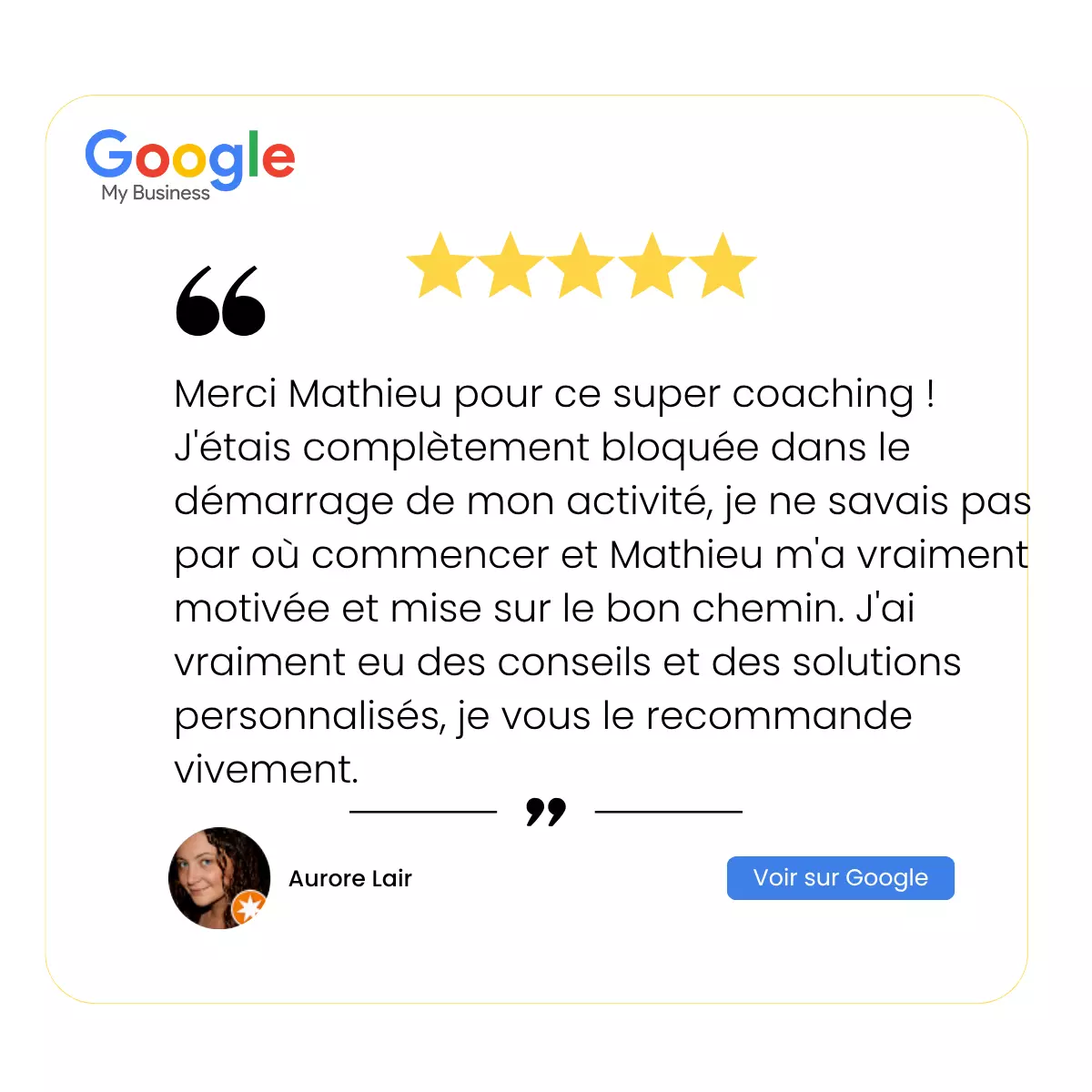 témoignage de coach business
